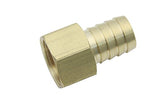 LTWFITTING Lead Free Brass Fitting Coupler/Adapter 3/4 Inch Hose Barb x 3/4 Inch Female NPT Fuel Gas Water (Pack of 150)
