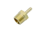 LTWFITTING Lead Free Brass Barbed Fitting Coupler/Connector 1/4 Inch Hose Barb x 1/2 Inch Male NPT Fuel Gas Water (Pack of 250)
