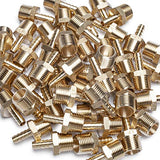 LTWFITTING Lead Free Brass Barbed Fitting Coupler/Connector 5/16 Inch Hose Barb x 1/2 Inch Male NPT Fuel Gas Water (Pack of 250)