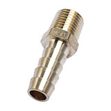 LTWFITTING Lead Free Brass Barbed Fitting Coupler/Connector 3/8 Inch Hose Barb x 1/4 Inch Male NPT Fuel Gas Water (Pack of 25)