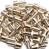 LTWFITTING Lead Free Brass Barbed Fitting Coupler/Connector 3/8 Inch Hose Barb x 3/8 Inch Male NPT Fuel Gas Water (Pack of 450)