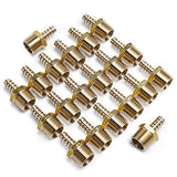 LTWFITTING Lead Free Brass Barbed Fitting Coupler/Connector 3/8 Inch Hose Barb x 1/2 Inch Male NPT Fuel Gas Water (Pack of 20)