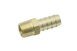 LTWFITTING Lead Free Brass Barbed Fitting Coupler/Connector 1/2 Inch Hose Barb x 3/8 Inch Male NPT Fuel Gas Water (Pack of 25)