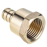 LTWFITTING Lead Free Brass 1/2-Inch PEX x 1/2-Inch Female NPT Adapter, Brass Crimp PEX Fitting (Pack of 300)