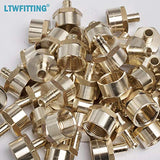 LTWFITTING Lead Free Brass PEX Adapter Fitting 1/2-Inch PEX x 3/4-Inch Female NPT Crimp Adaptor (Pack of 200)