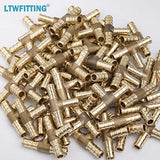 LTWFITTING Lead Free Brass PEX Crimp Fitting 3/8-Inch x 3/8-Inch x 3/8-Inch PEX Tee (Pack of 700)