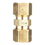 LTWFITTING Lead Free 1/2-Inch OD Compression Union, Brass Compression Fitting (Pack of 150)