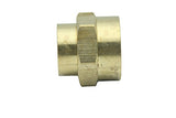 LTWFITTING Lead Free Brass Pipe Fitting 3/4 Inch x 1/2 Inch Female NPT Reducing Coupling (Pack of 5)
