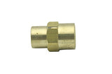 LTWFITTING Lead Free Brass Pipe Fitting 1/4 Inch x 1/8 Inch Female NPT Reducing Coupling (Pack of 25)