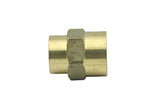 LTWFITTING Lead Free Brass Pipe Fitting 1/2 Inch x 1/4 Inch Female NPT Reducing Coupling (Pack of 20)