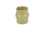 LTWFITTING Lead Free Brass Pipe Fitting 3/8 Inch Female NPT Coupling Water (Pack of 25)