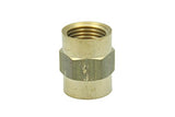LTWFITTING Lead Free Brass Pipe Fitting 1/2 Inch Female NPT Coupling Water (Pack of 5)