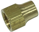LTWFITTING Brass 3/8 Inch OD 45 Degree Flare Long Forged Nut,Flare Tube Fitting(Pack of 5)