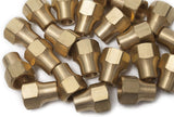LTWFITTING Brass 3/8 Inch OD 45 Degree Flare Long Forged Nut,Flare Tube Fitting(Pack of 200)
