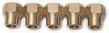 Brass 1/2 Inch OD 45 Degree Flare Long Forged Nut,Brass Flare Tube Fitting(Pack of 5)