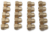 Brass 1/2 Inch OD 45 Degree Flare Long Forged Nut,Brass Flare Tube Fitting(Pack of 20)