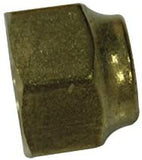 LTWFITTING Brass 3/4 Inch OD Flare Short Forged Nut,Brass Flare Tube Fitting(Pack of 5)