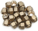 LTWFITTING Brass 1/2 Inch OD Flare Short Forged Nut,Brass Flare Tube Fitting(Pack of 20)