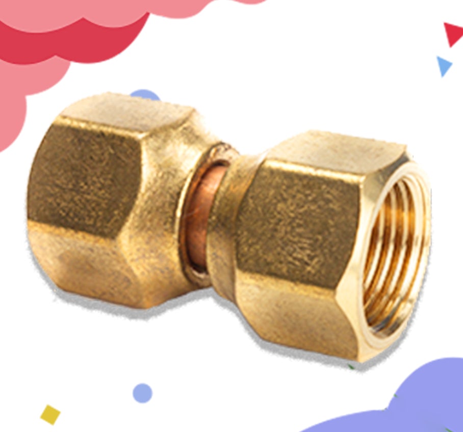 Everbilt 1/2 in. Flare Brass Nut Fitting (2-Pack) 801589 - The