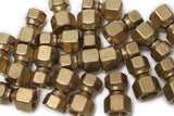 LTWFITTING Brass 1/2 Inch OD x 3/8 Inch OD Flare Forged Reducing Swivel Nut Union Tube Fitting(Pack of 100)