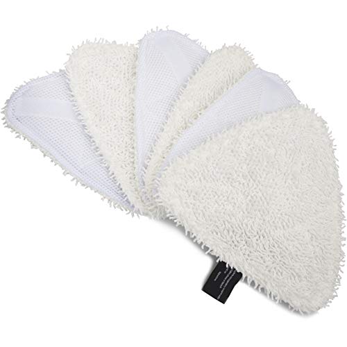 LTWHOME Design Washable Replacement Microfibre Pads Fit for Holme Steam Mop HSM2001 (Pack of 6)