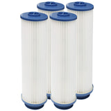 LTWHOME Blue HEPA Filter Compatible with Hoover Windtunnel 43611042, Type 201 (Pack of 4)