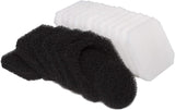 LTWHOME Coarse and Wool Fleece Filter Pads Set Fit for JBL CristalProfi e 400/700/900 (Pack of 18)