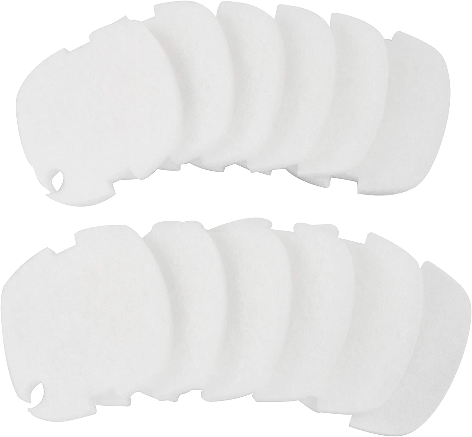 LTWHOME Replacement Polishing Filter Pads Fit for Marineland C-160 & C-220 Canister Filter (Pack of 12pcs)