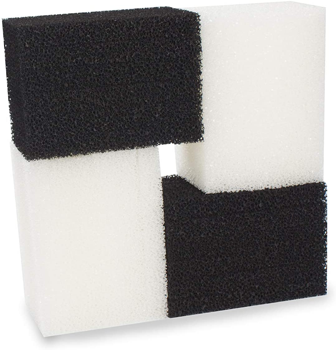 LTWHOME Compatible Foam Filters and Carbon Filters Set Suitable for Interpet PF3 Internal Filter(Pack of 24)