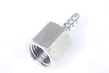 LTWFITTING Bar Production Stainless Steel 316 Barb Fitting Coupler 1/8 Inch Hose ID x 1/4 Inch Female NPT Air Fuel Water (Pack of 25)