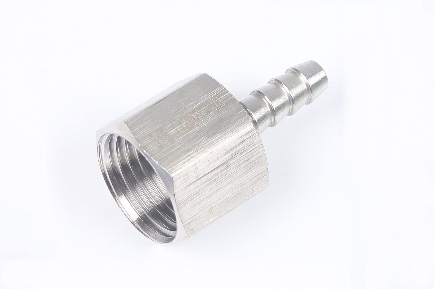 LTWFITTING Bar Production Stainless Steel 316 Barb Fitting Coupler 1/4 Inch Hose ID x 1/2 Inch Female NPT Air Fuel Water (Pack of 400)