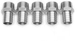 LTWFITTING Bar Production Stainless Steel 316 Barb Fitting Coupler/Connector 1 Inch Hose ID x 1 Inch Male NPT Air Fuel Water (Pack of 5)