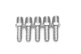 LTWFITTING Bar Production Stainless Steel 316 Barb Fitting Coupler/Connector 1/4 Inch Hose ID x 1/8 Inch Male NPT Air Fuel Water(Pack of 5)