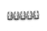 LTWFITTING Bar Production Stainless Steel 316 Pipe Fitting 3/8 Inch Female NPT Coupling Water Boat (Pack of 5)