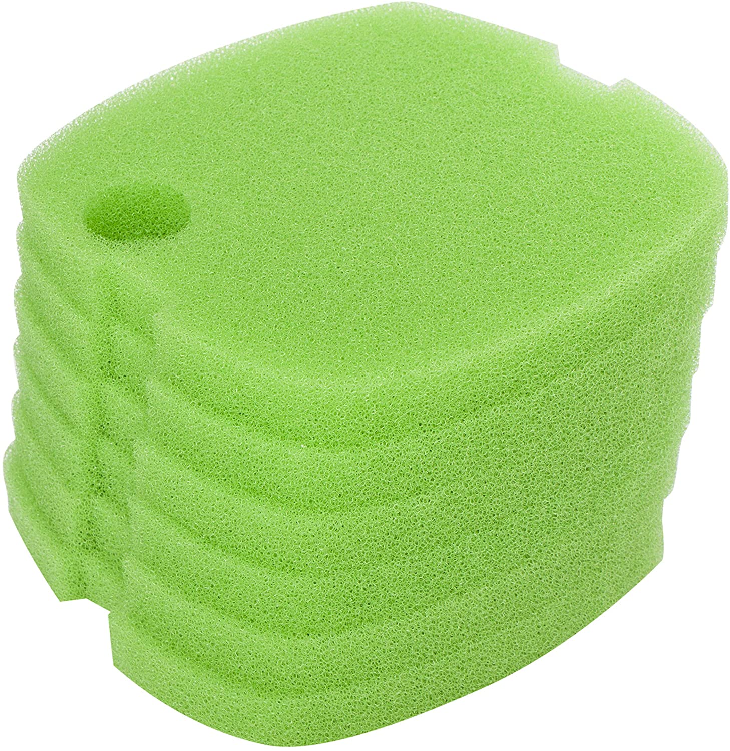 LTWHOME Replacement Green Coarse Filter Pads Fit for Sunsun HW-302/505A Canister (Pack of 6)