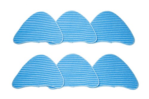 LTWHOME Scrubbing microfiber Mop Pads Suit for Vax S2 Series and Hoover WH20200 Steam Mop(Pack of 6)