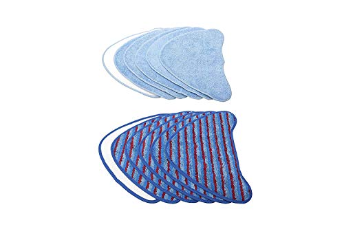 LTWHOME New Material Pro Steam Cleaning Pads and Microfibre Cleaning Pads Set Fit for Vax S2 Series and Hoover WH20200 Steam Mop (Pack of 12)