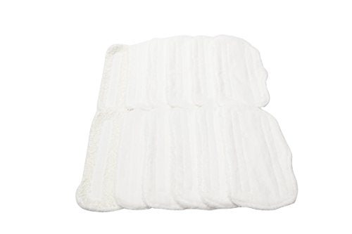 LTWHOME White Microfiber Replacement Pads Fit for Shark Steam Mop XT3101 S3101 S3250 S3202(Pack of 12)