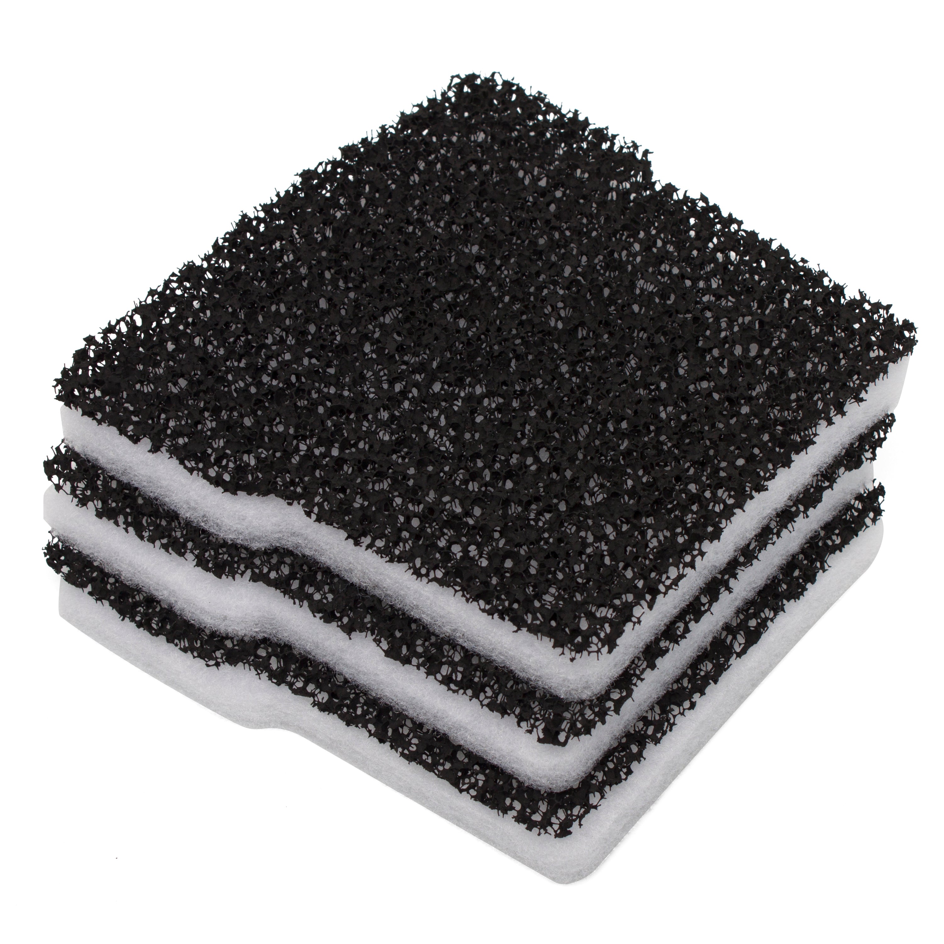 LTWHOME Replacement Carbon and Wool Filter Pads Set Fit for Blagdon Mini-Pond (Pack of 3 Sets)