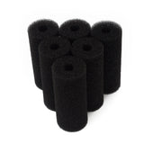 LTWHOME Aquarium Fish Tank Biochemical Filter Sponge,Cylinder Prefilter(Pack of 6)