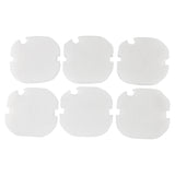 LTWHOME Replacement White Fine Wool Filter Pads Fit for AquaManta EFX 200 External Filter (Pack of 6)