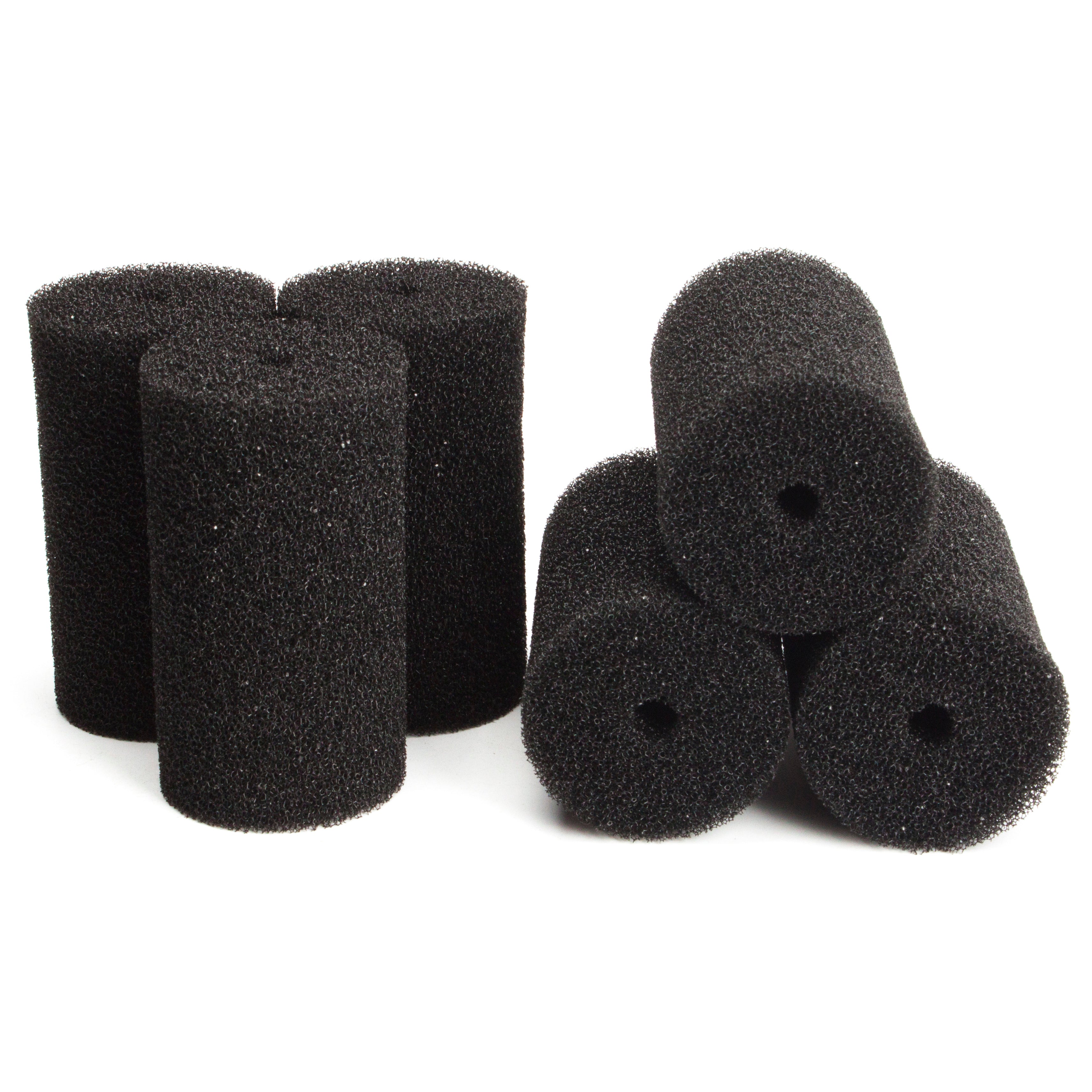 LTWHOME AEO19055 Round Large Filter Sponge Fit for Zoo Med's 501 External Filter (Pack of 6)