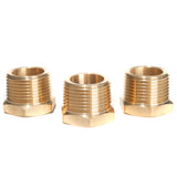 LTWFITTING Brass Pipe Hex Bushing Reducer Fittings 1 Inch Male x 3/4 Inch Female NPT Fuel(Pack of 3)