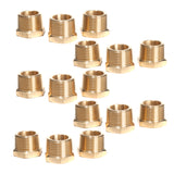 LTWFITTING Brass Pipe Hex Bushing Reducer Fittings 1 Inch Male x 3/4 Inch Female NPT Fuel(Pack of 15)