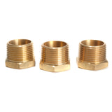LTWFITTING Brass Pipe Hex Bushing Reducer Fittings 1 Inch Male x 1/4 Inch Female NPT Fuel(Pack of 3)