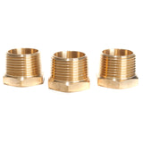 LTWFITTING Brass Pipe Hex Bushing Reducer Fittings 1 Inch Male x 1/2 Inch Female NPT Fuel(Pack of 3)