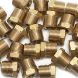 LTWFITTING Brass Pipe Hex Bushing Reducer Fittings 3/8 Inch Male x 1/8 Inch Female NPT Fuel(Pack of 200)