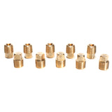 LTWFITTING Brass Pipe Square Head Plug Fittings 1/8 Inch Male NPT Air Fuel Water Boat(Pack of 10)