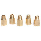 LTWFITTING Brass Pipe 1/8 Inch Male x 1/8 Inch Female NPT Adapter Fuel Gas Air(Pack of 5)