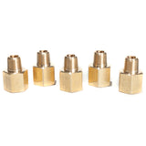 LTWFITTING Brass Pipe 1/4 Inch Female x 1/8 Inch Male NPT Adapter Fuel Gas Air(Pack of 5)